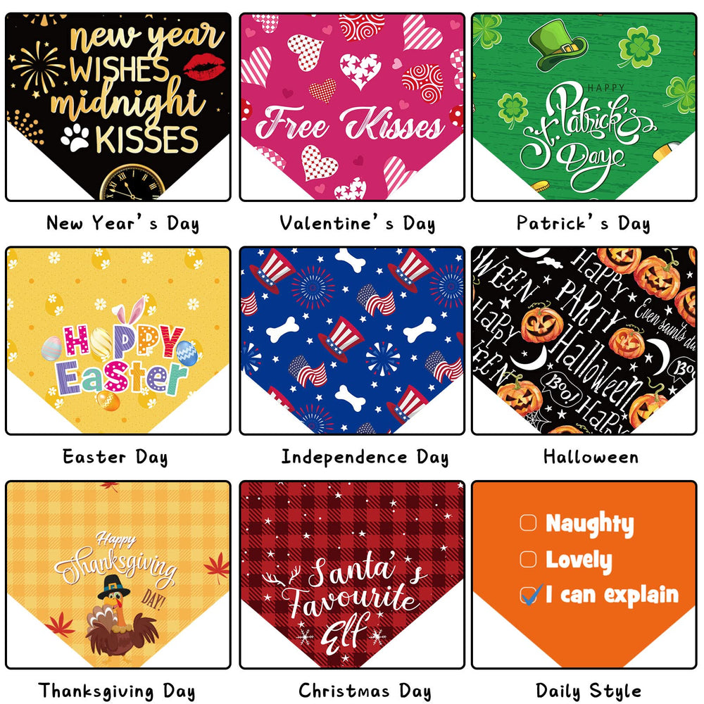 Weewooday bandana de talla grande para perros grandes, ajuste cómodo.
