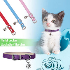 Collar Weewooday verde para gatitos, diseño elegante y fácil de colocar.
