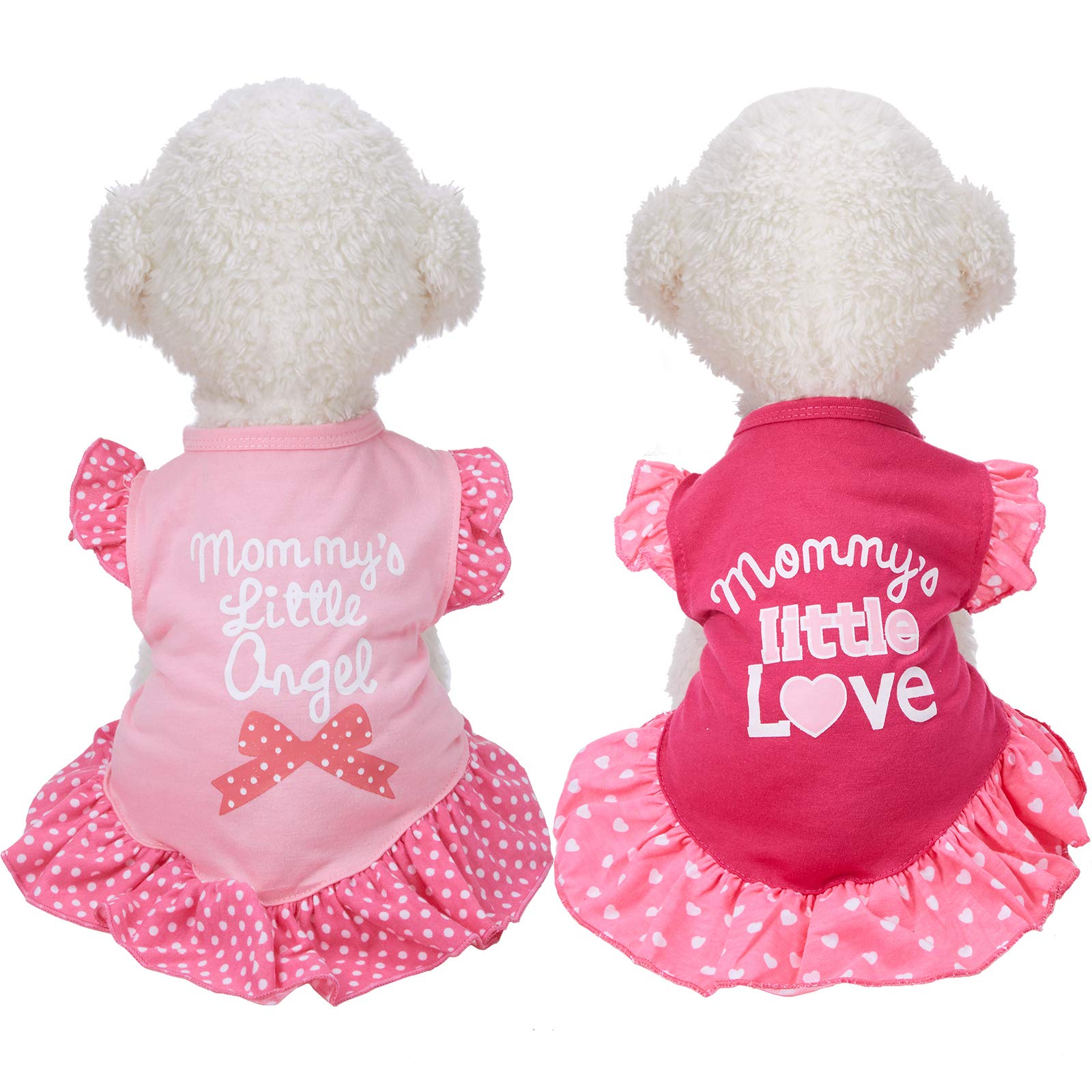 Weewooday Love Angel, vestido frontal rosa con volantes para más ternura.