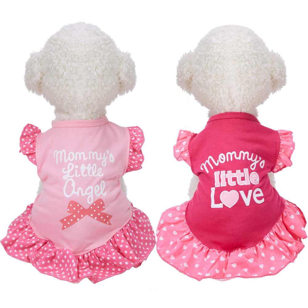 Weewooday Love Angel, vestido frontal rosa con volantes para más ternura.