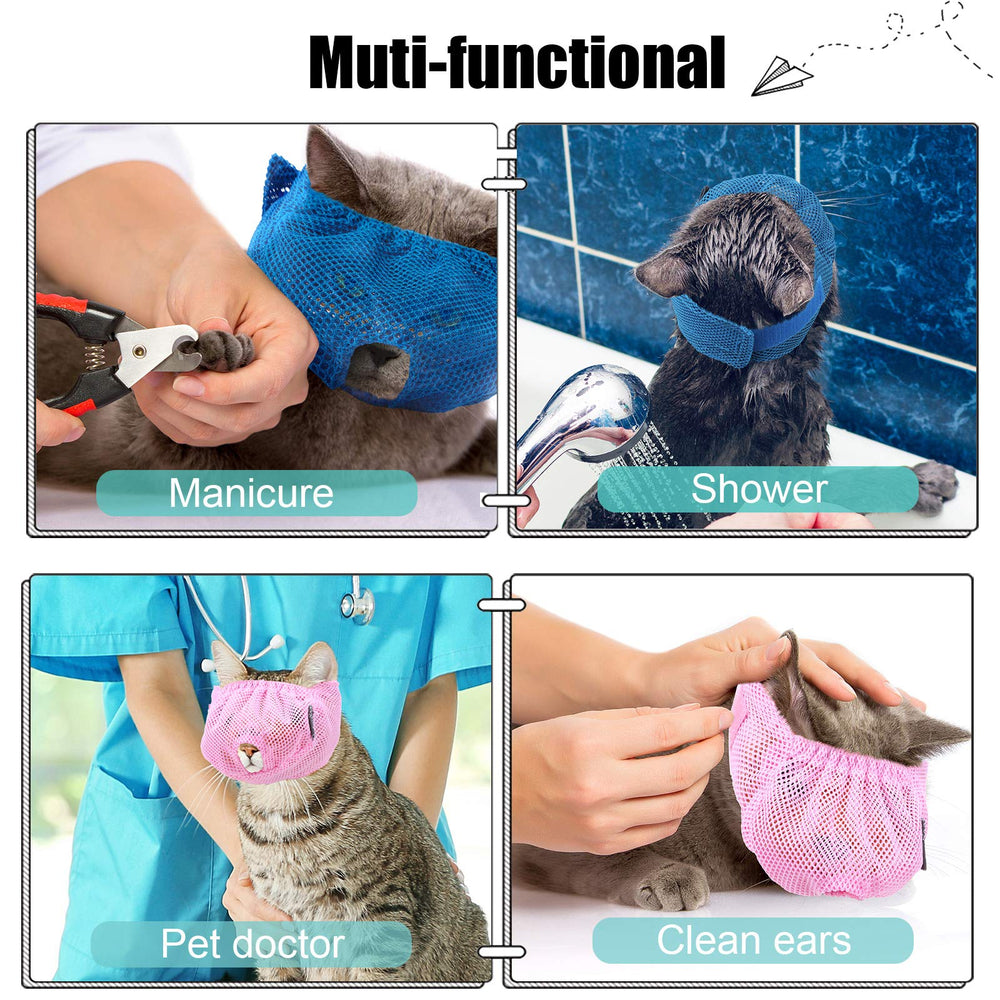 Weewooday mordaza para gatos, uso en peluquería y baño con seguridad.