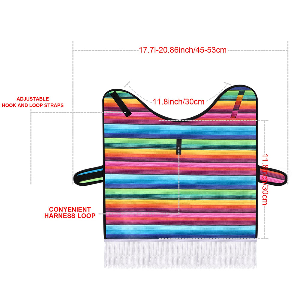 Weewooday serape poncho para perro: ligero y transpirable para días de fiesta.