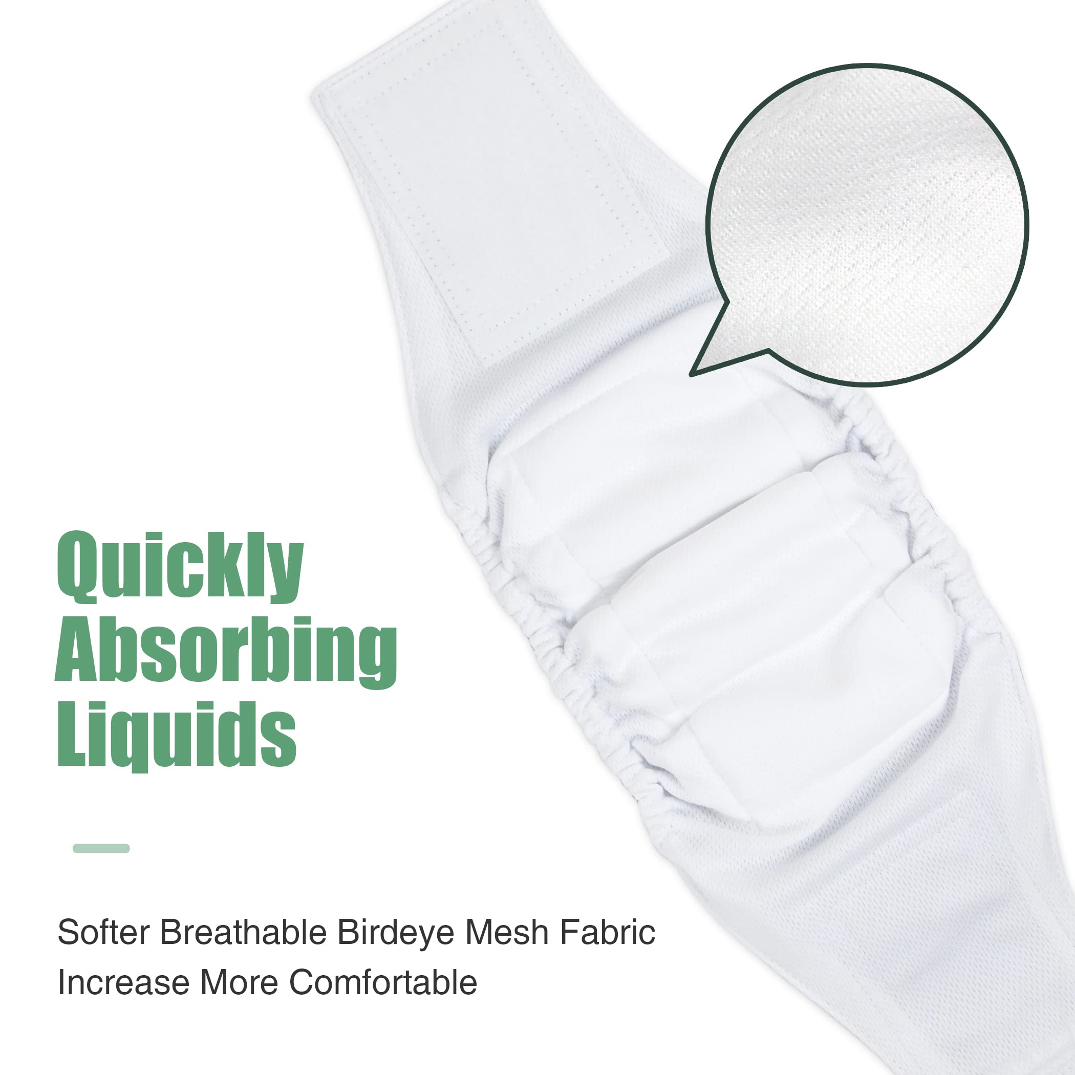 wegreeco banda lavable para perro macho con cierre velcro duradero