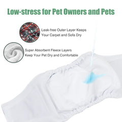 wegreeco banda lavable para perro macho interior microfibra suave
