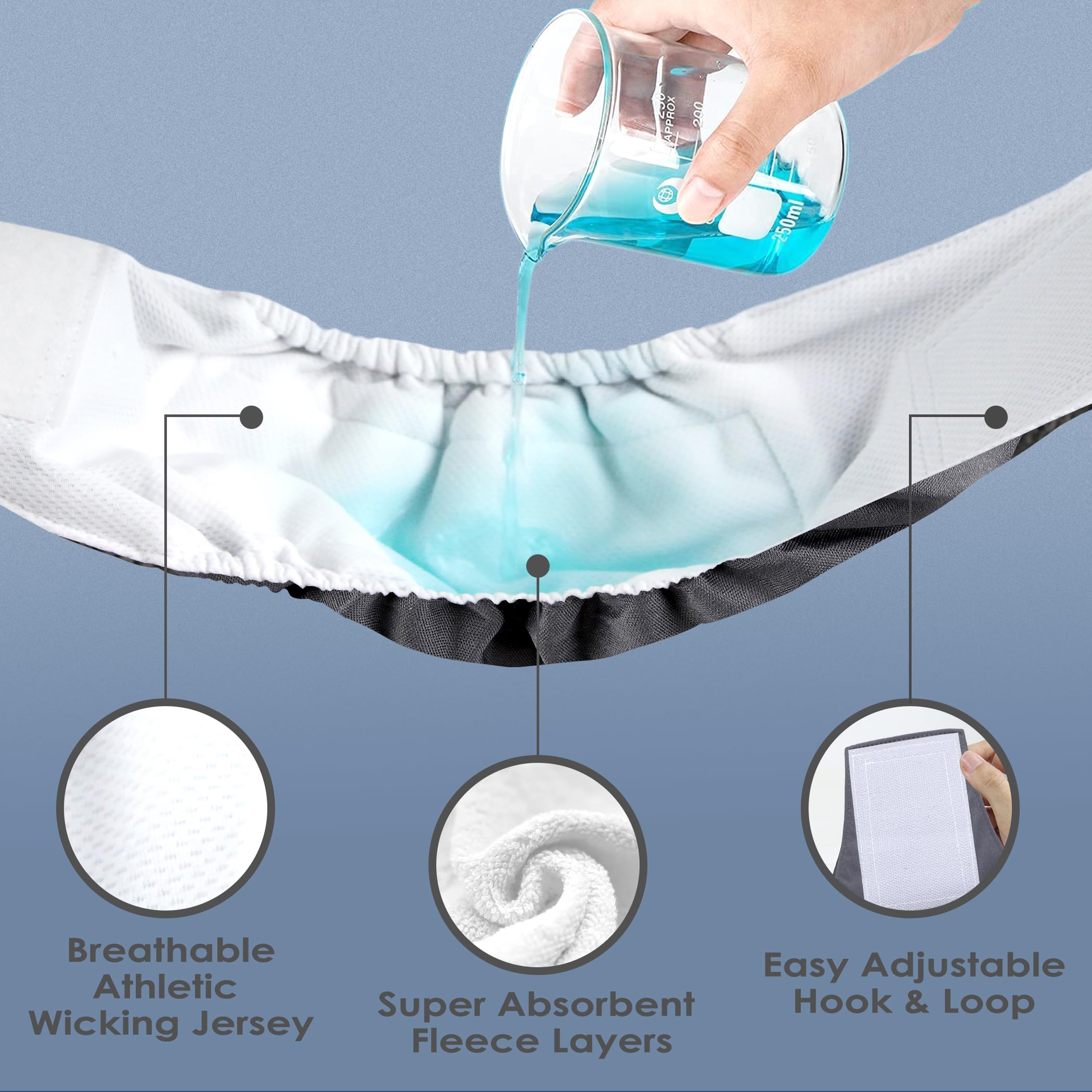 wegreeco pañal para perro macho interior suave absorbente mantiene la humedad bajo control