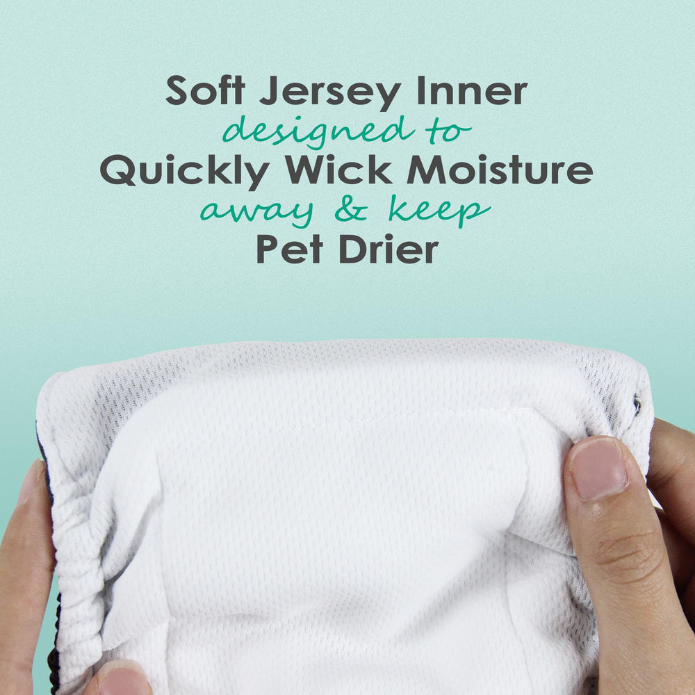 wegreeco pañal para perro medio, ajuste cómodo para paseos y crecimiento.