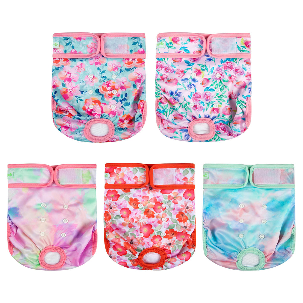 Pañales Wegreeco para perras femeninas reutilizables con ajuste cómodo y limpieza fácil.
