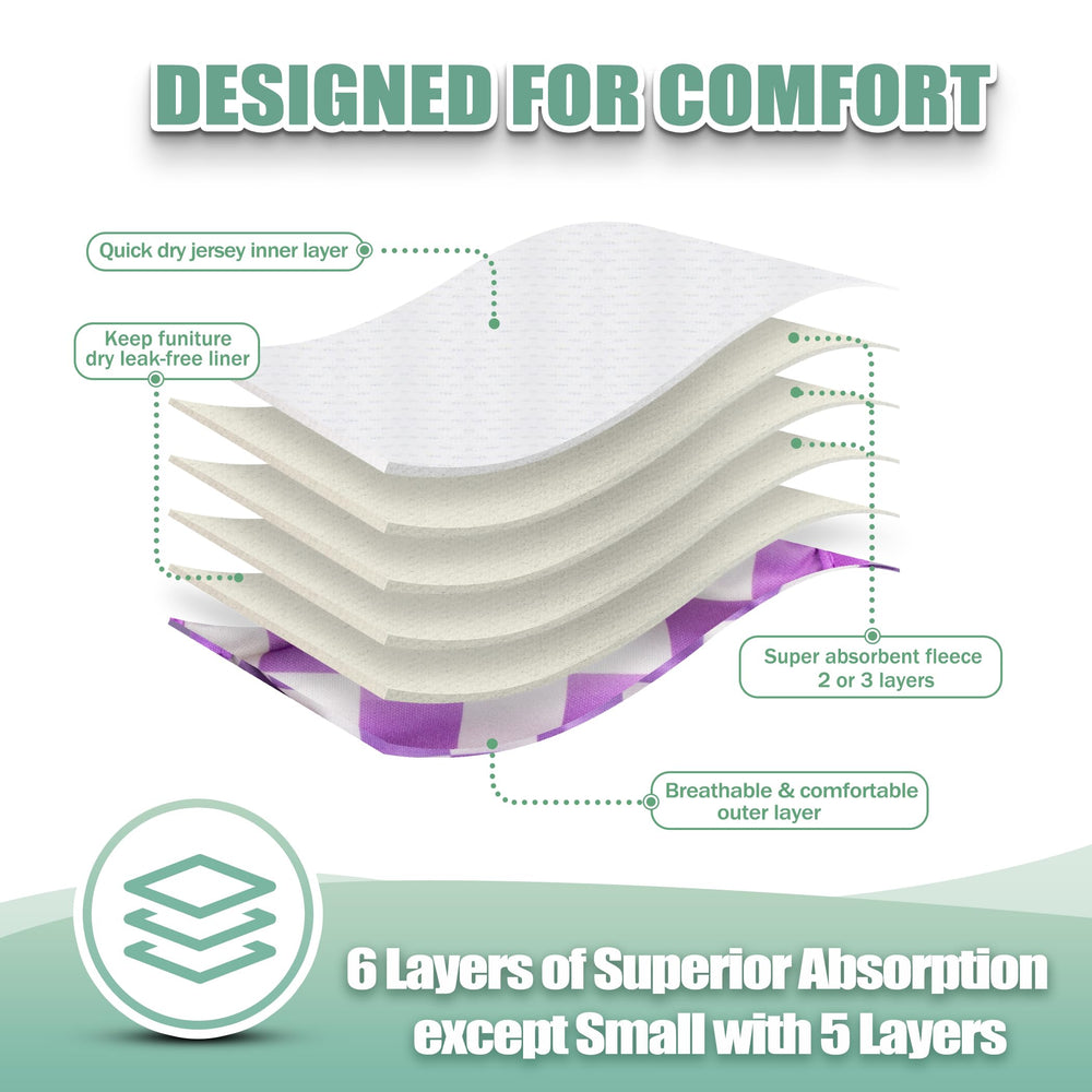 Pañales Wegreeco para perro hembra, interior absorbente para mayor comodidad.