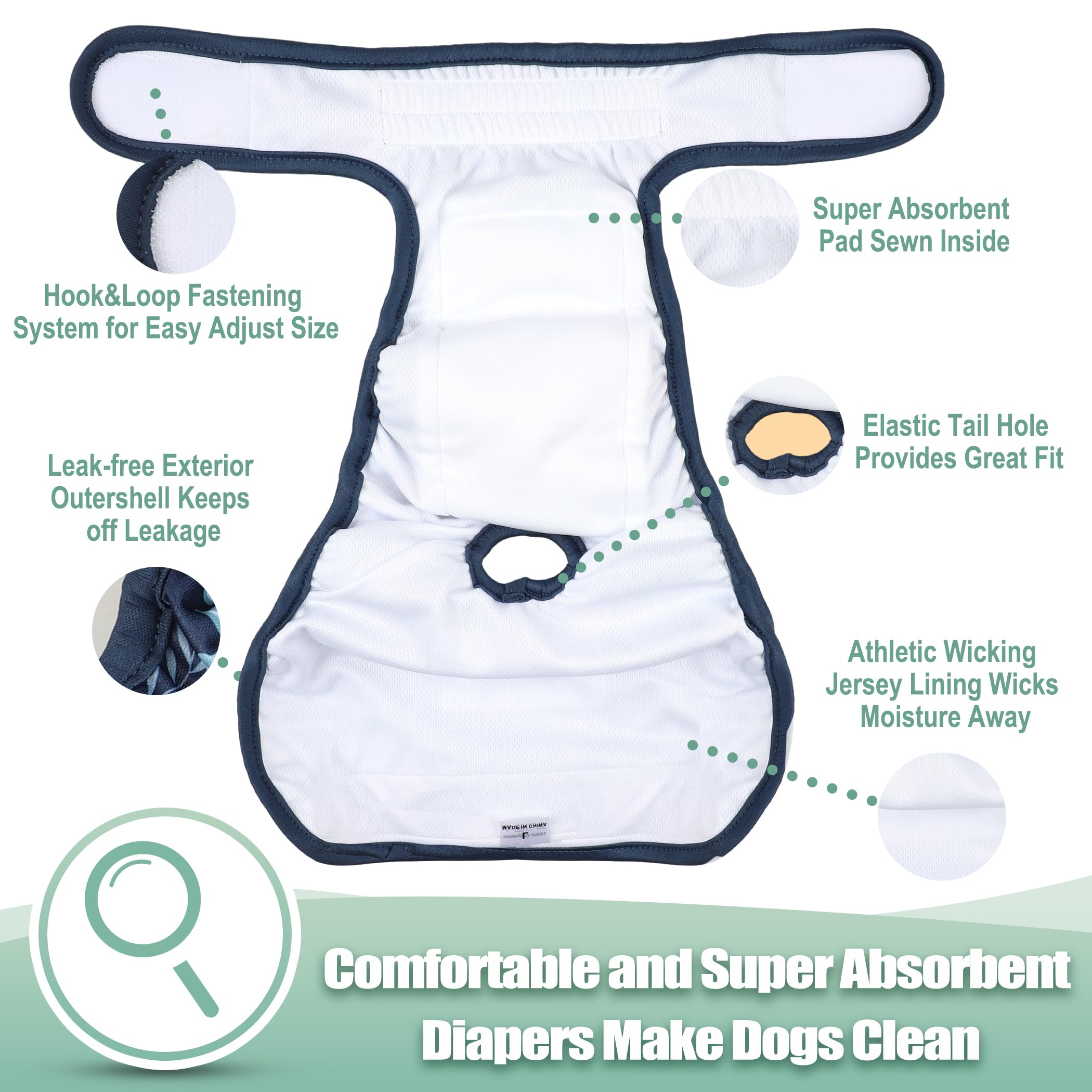 Pack Wegreeco de 3 pañales lavables, ahorro reutilizable
