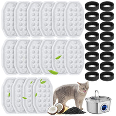 WEIKEY filtros de repuesto para fuente de gatos 108onzas: filtración eficiente.