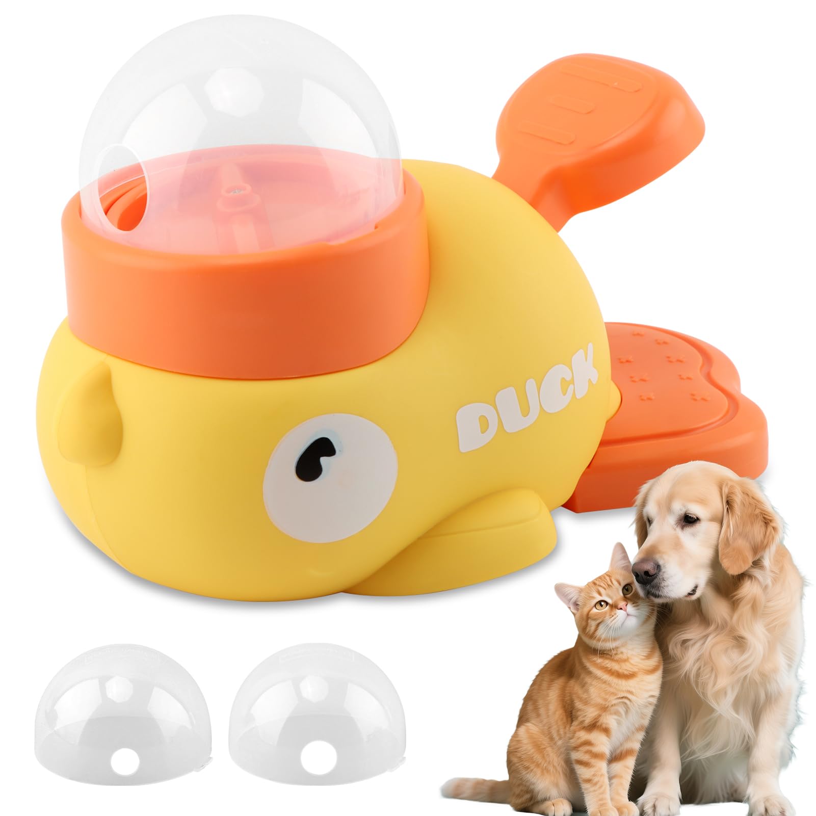 WeiLingBo dispensador-golosinas pato-interactivo para perros estimula la mente durante las comidas