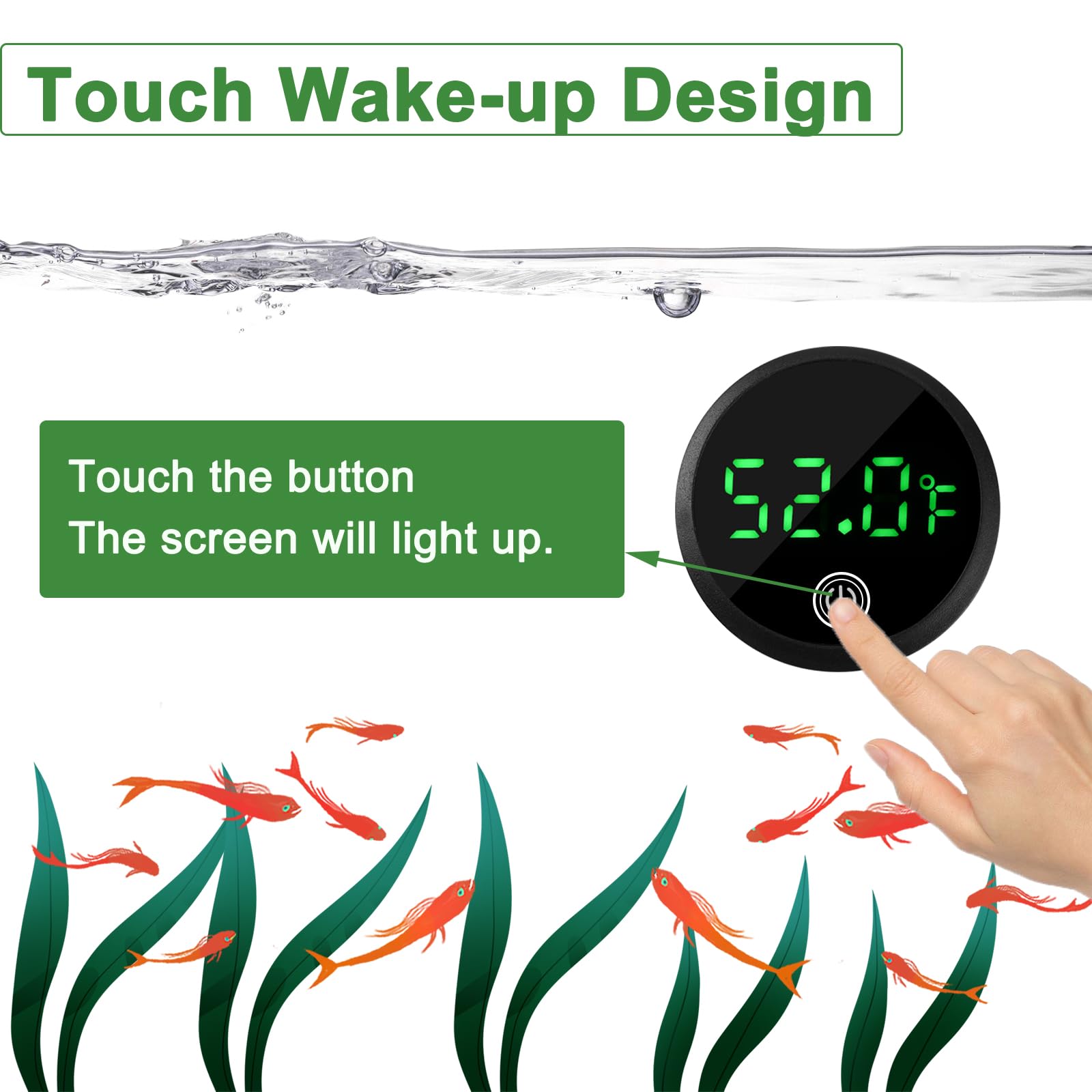WEIMELTOY rango 0-140 °F con precisión para acuarios.