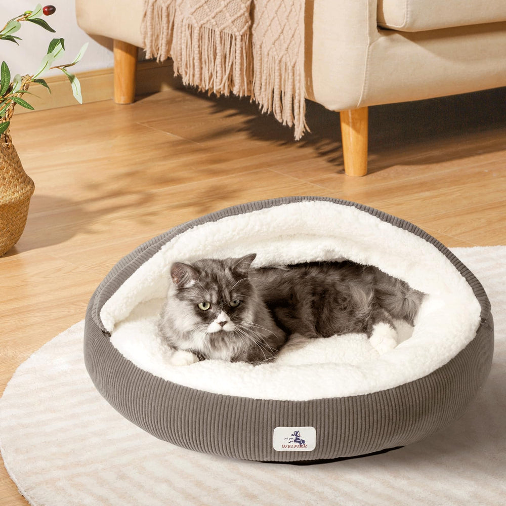 Tacto suave del interior de la cama Welfibr para un refugio acogedor
