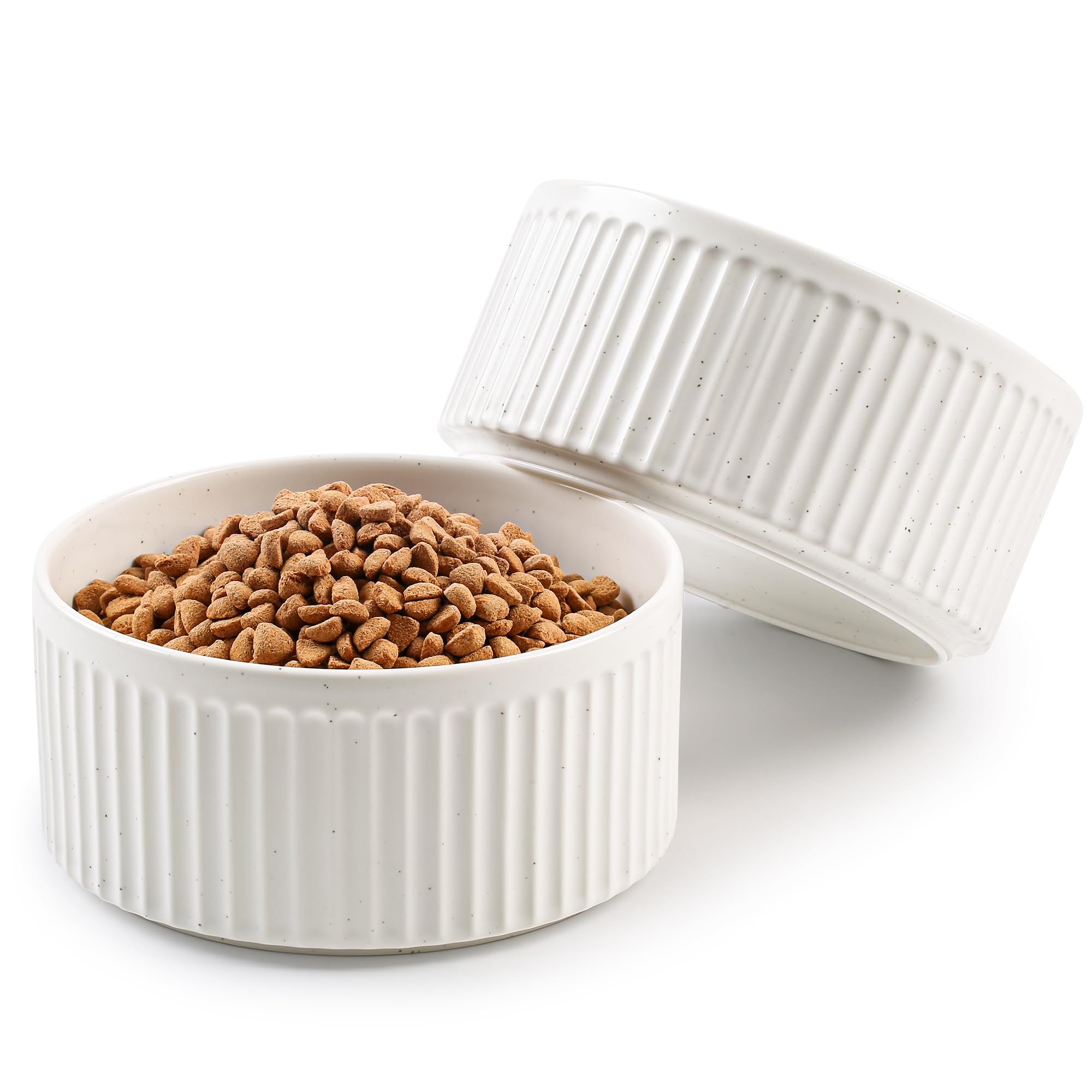 Wellbro plato cerámico sin deslizamiento para alimentación estable del perro