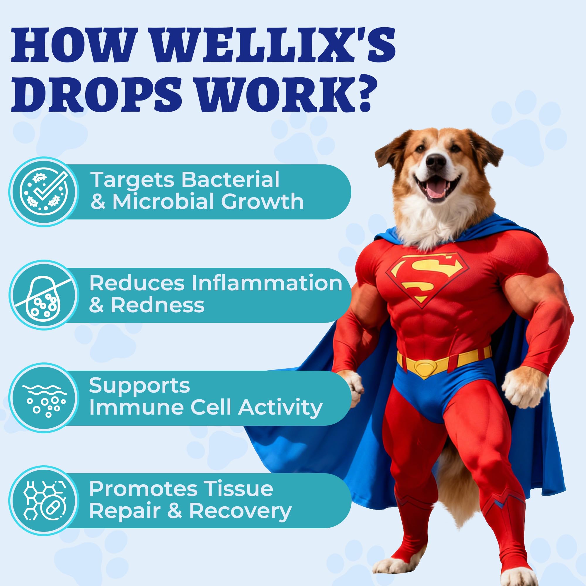 Aroma herbal suave de Wellix que facilita la administration diaria
