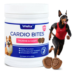 Wellix Cardio Bites sabor pollo: apoyo diario para la salud cardíaca de perros.