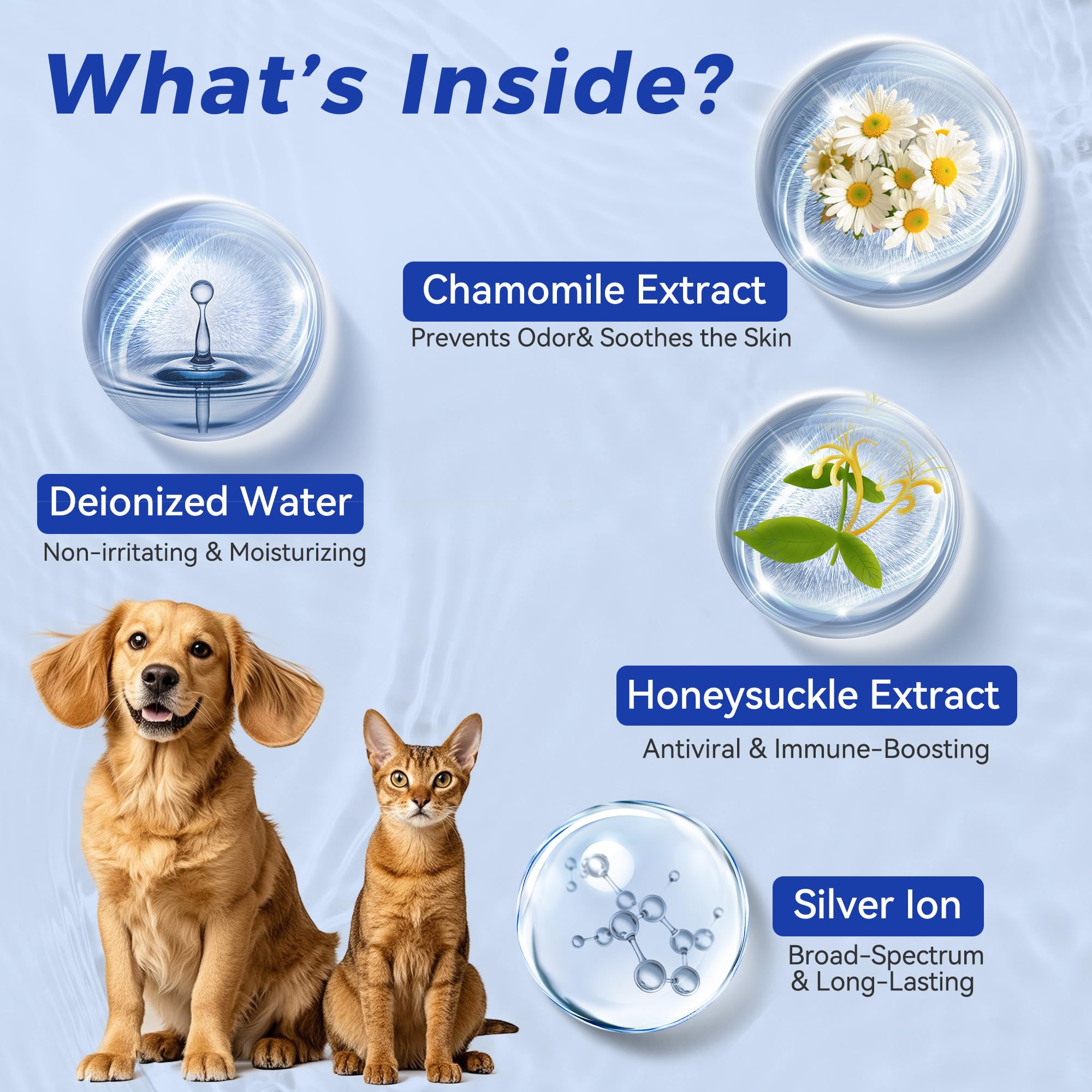 Wellix: toallitas orejas mascotas infusion manzanilla para confort suave.