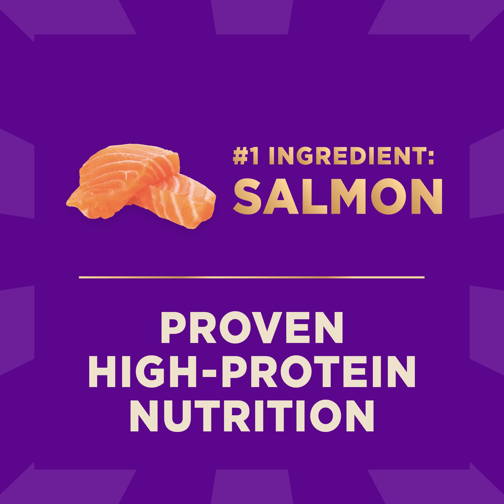 Wellness CORE+ pedacitos liofilizados de salmón para sabor intenso y proteínas.