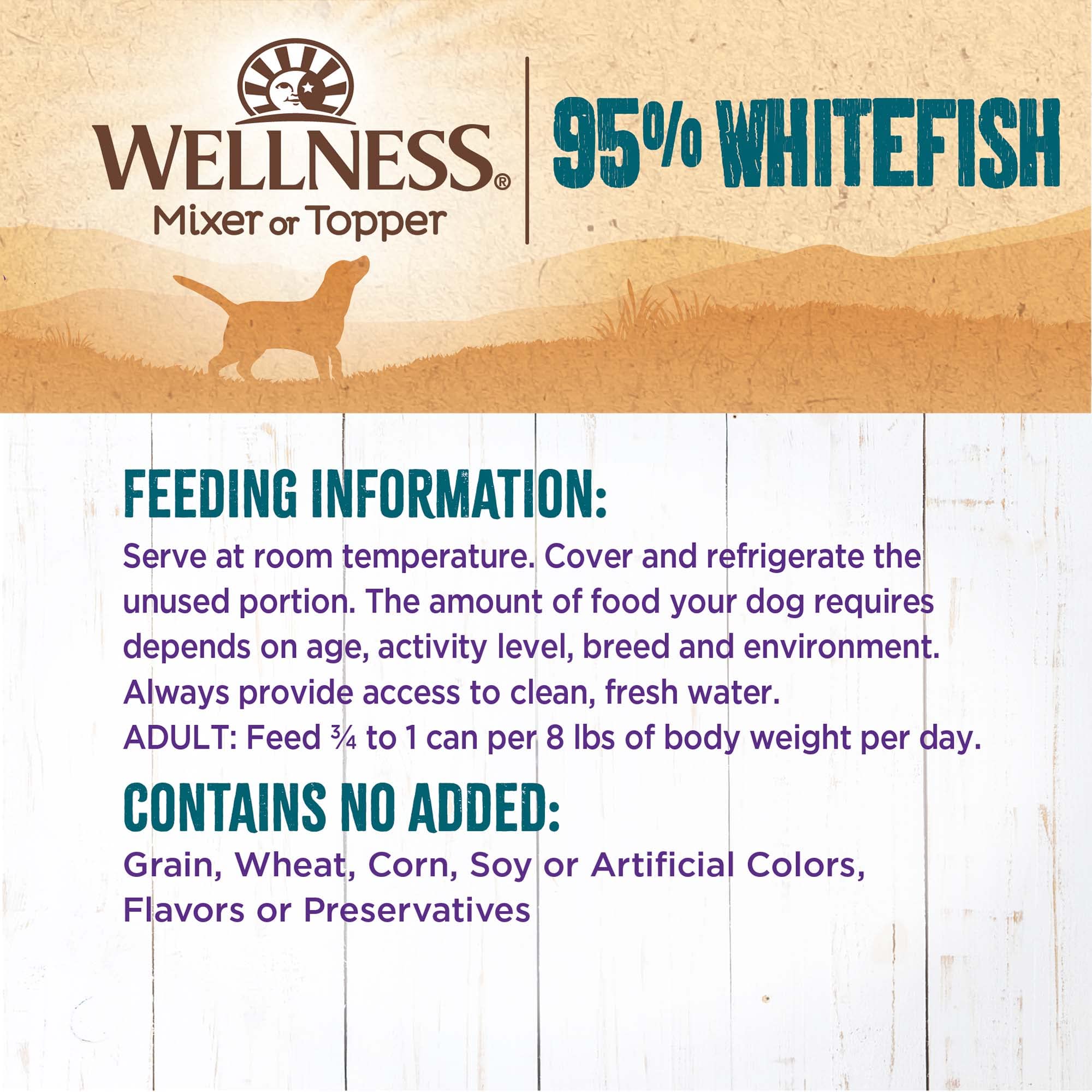 Wellness 95% Pescado Blanco pate preparado en Canadá para calidad consciente