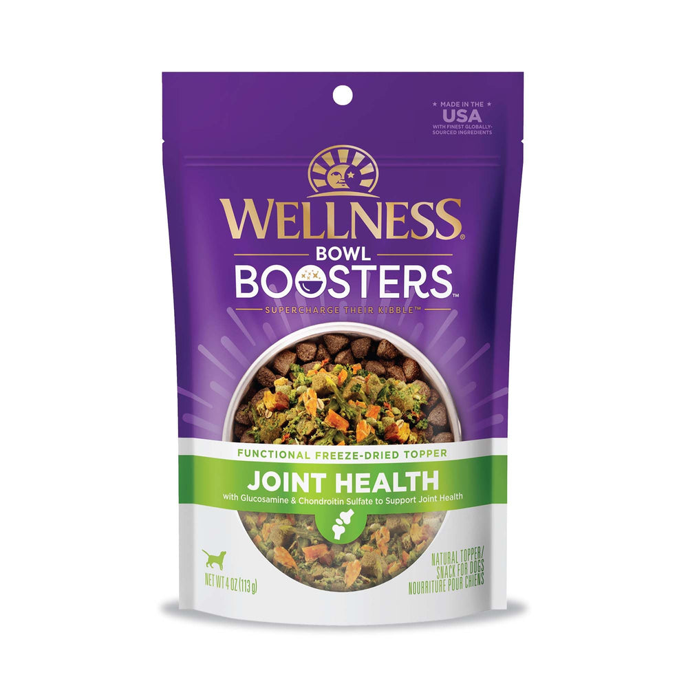 Wellness Bowl Boosters: empaque práctico de 4 oz para perros.