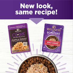 Wellness Bowl Boosters Shreds salmón salvaje en caldo: realza sabor