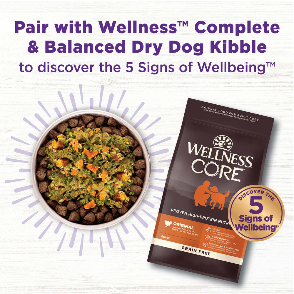 Wellness Bowl Boosters sin maíz trigo ni soja para recetas limpias.