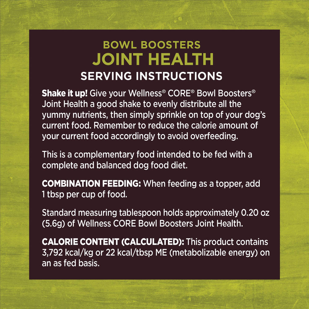 Wellness Bowl Boosters uso diario para perros activos.