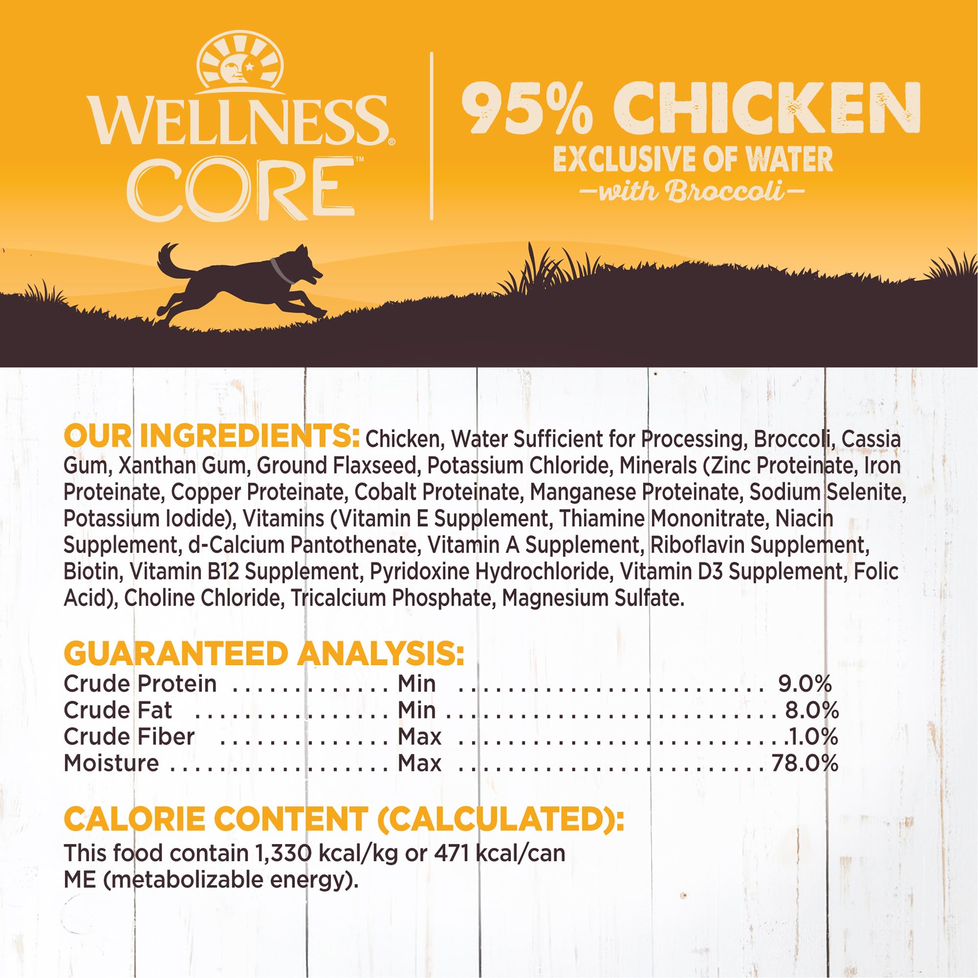 Wellness CORE 95, hecho en Estados Unidos, receta segura y de calidad.