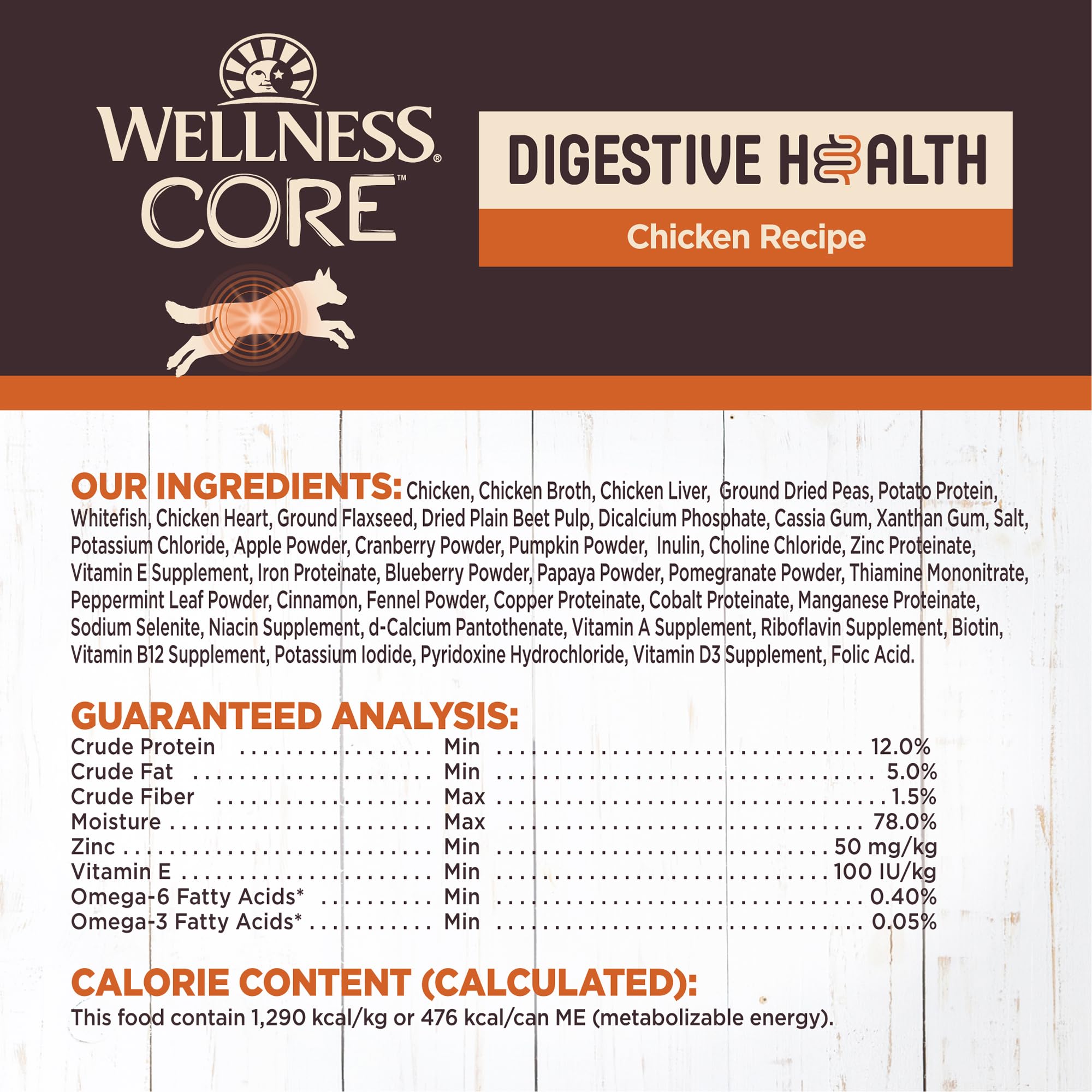 Wellness CORE Digestive Health, pollo-ingrediente-primero: pollo real como primer ingrediente.
