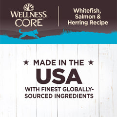 Wellness CORE: ingredientes naturales con verduras y botánicos para nutrición equilibrada.