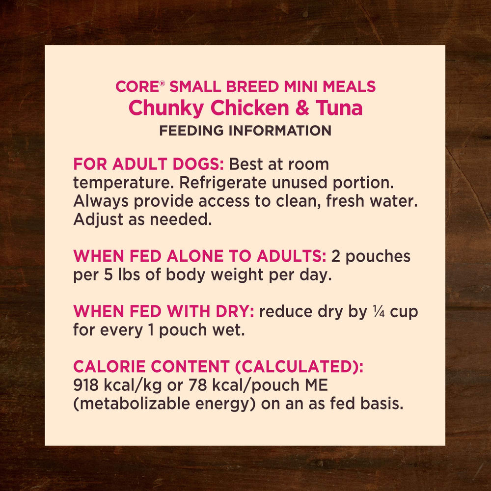 Wellness CORE para perros pequeños, ideal para uso diario