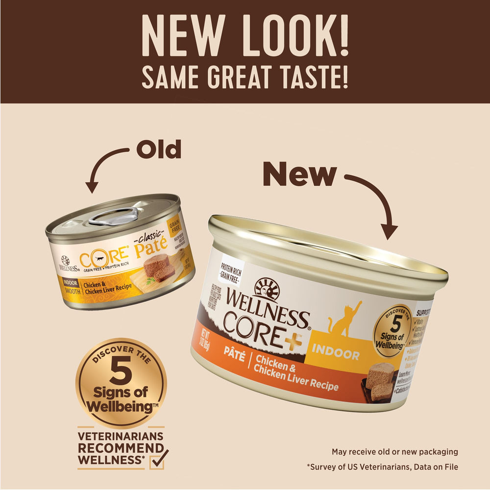 Wellness CORE+ Indoor Pate: textura cremosa que estimula la experiencia de comer.