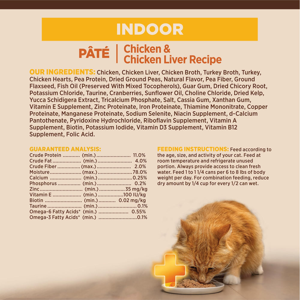 Wellness CORE+ Indoor Pate: sabor a pollo y hígado para variedad diaria.