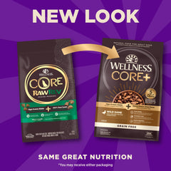 Wellness CORE+ kibble de alta proteína para energía diaria