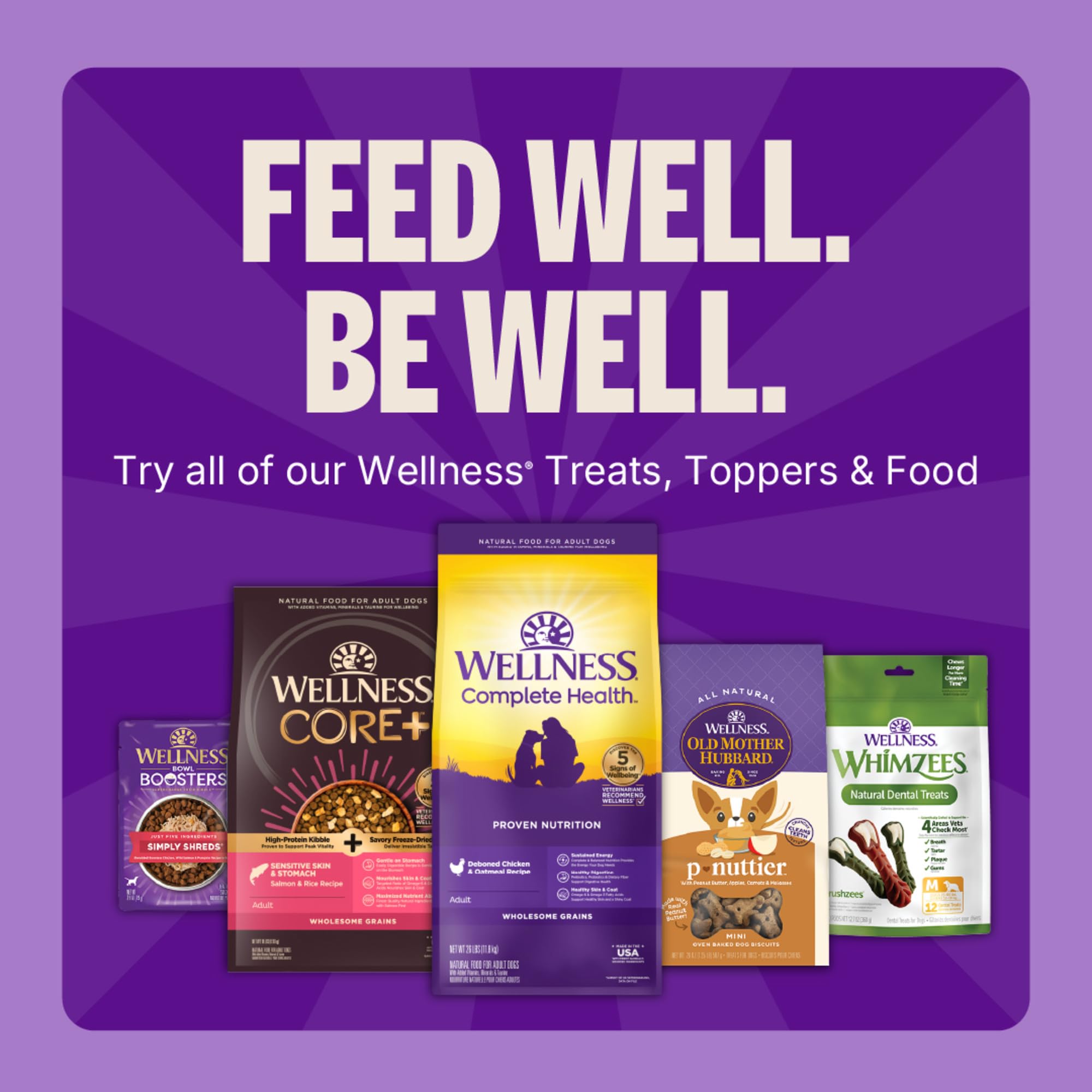 Wellness CORE Premios para cachorros, ideal para sesiones de entrenamiento y refuerzo de comportamiento.