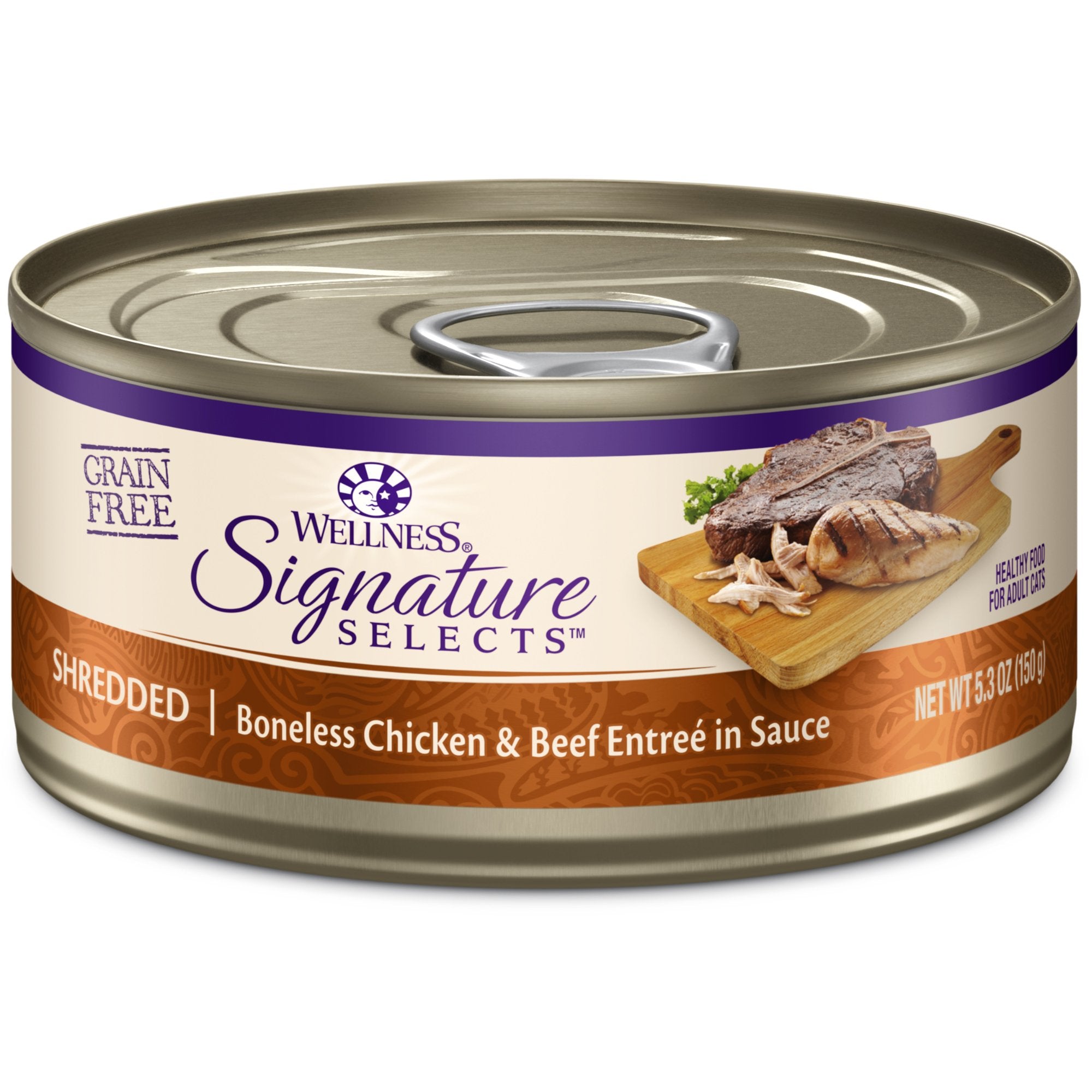 Wellness CORE Signature Selects lata pollo y ternera entremés: sabor atractivo para gatos activos.
