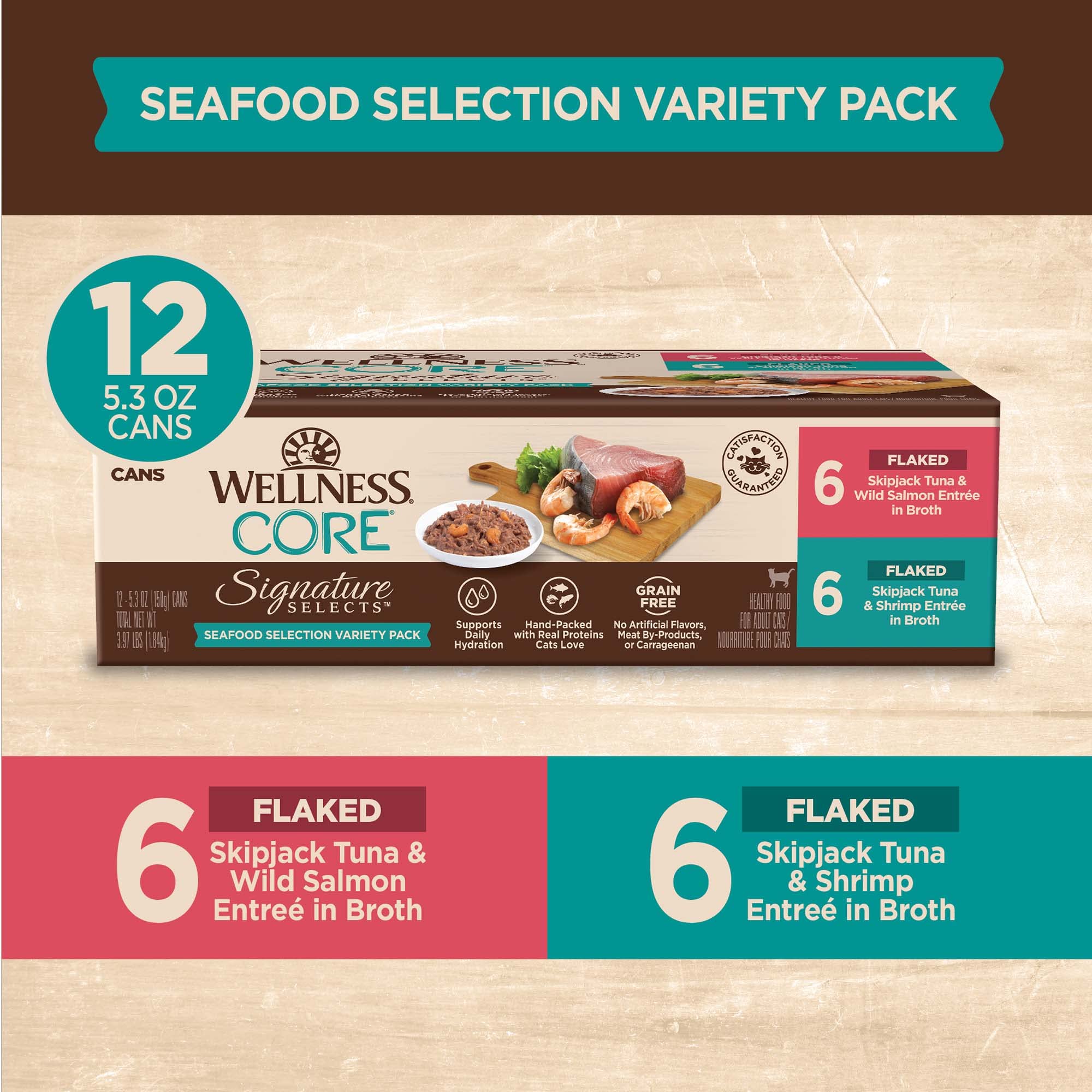 Wellness CORE Signature Selects, trozos de carne en salsa, sabor que atrae al gato.