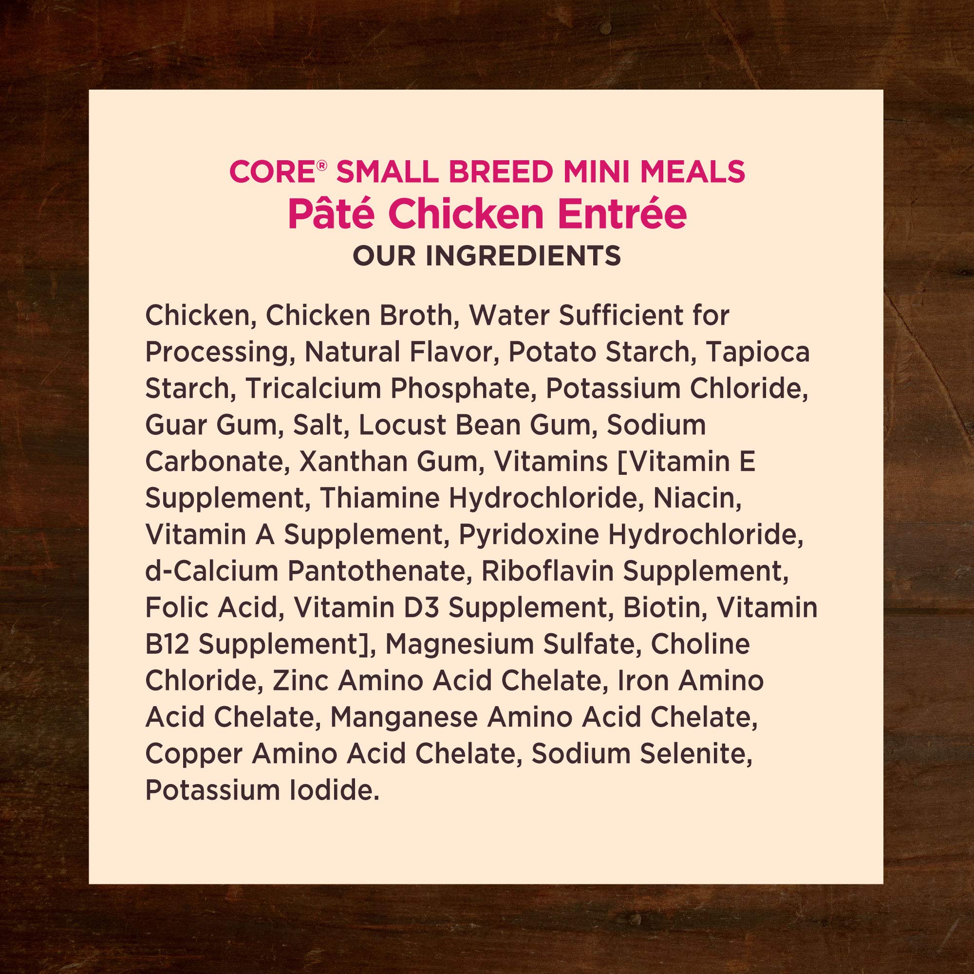 Wellness CORE sin colorantes artificiales ni preservantes en comida humeda