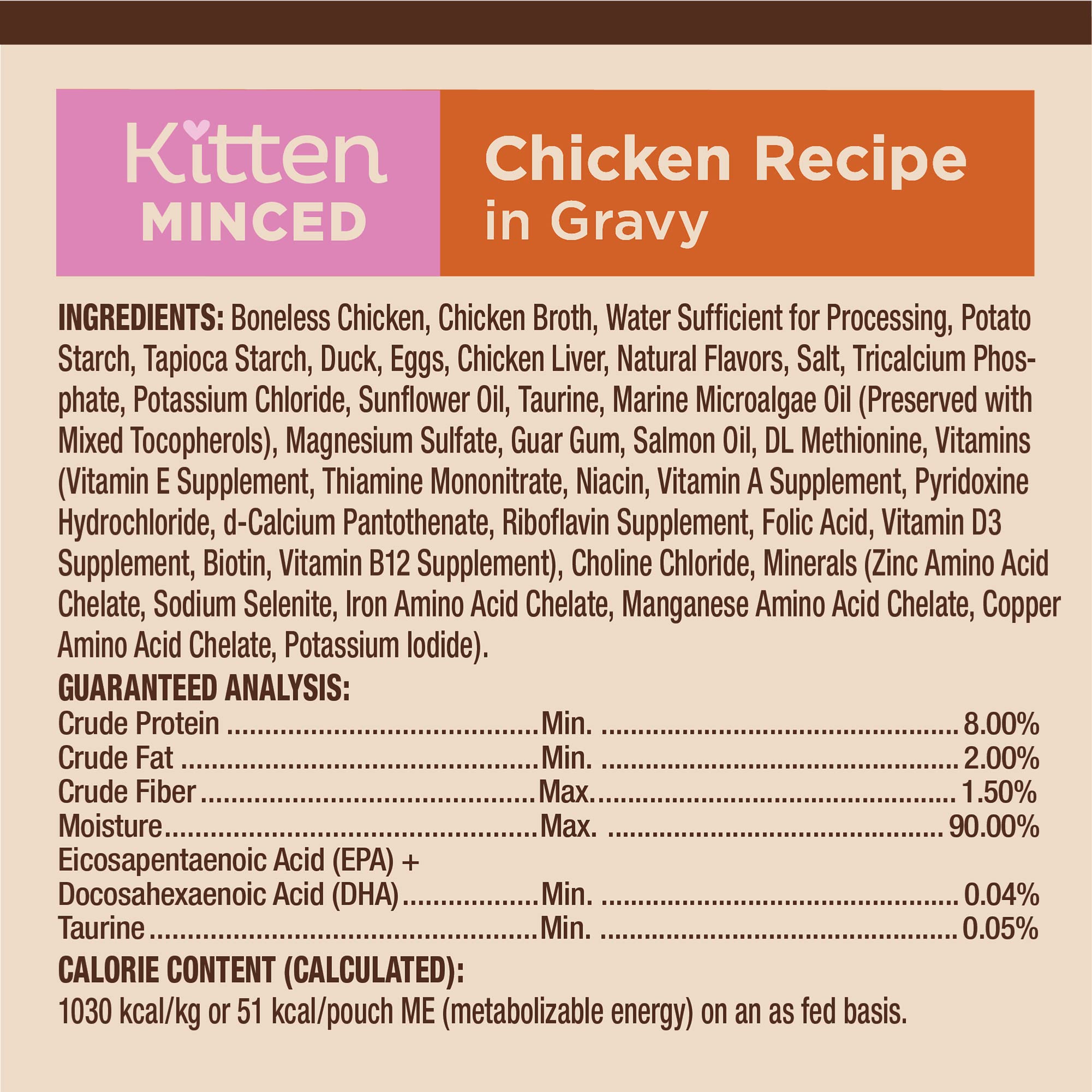 Wellness CORE Tiny Tasters Kitten - porciones individuales para planificación de comidas.