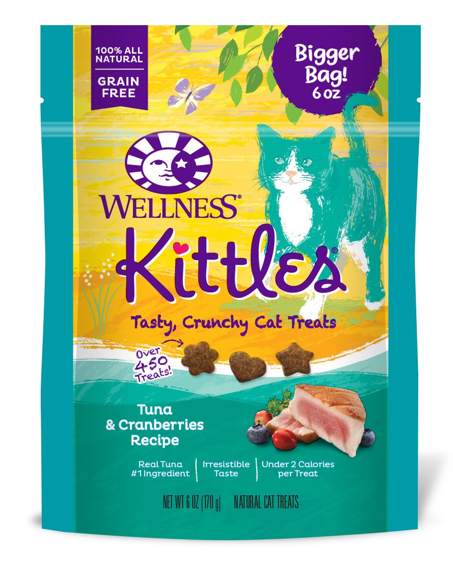 Wellness Kittles, bocaditos crujientes que ayudan a la limpieza dental de tu gato.