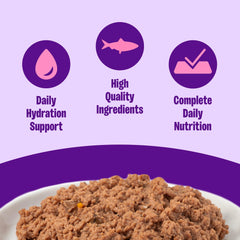 Wellness paté gatito: textura suave para comer con facilidad.