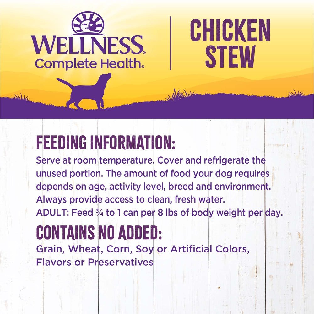 Wellness perro pelaje saludable gracias al estofado de pollo