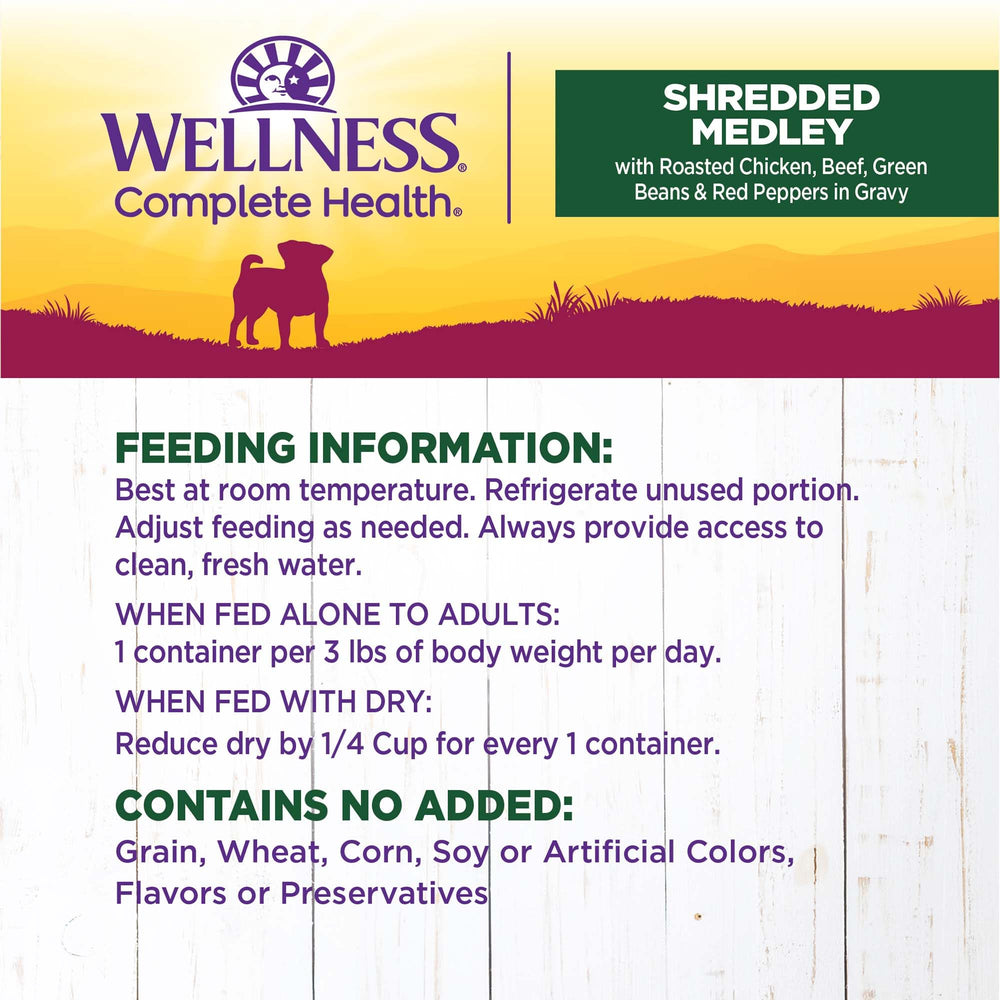 Wellness Petite Entrées Medley variedad de granos y sin grano para gustos distintos.