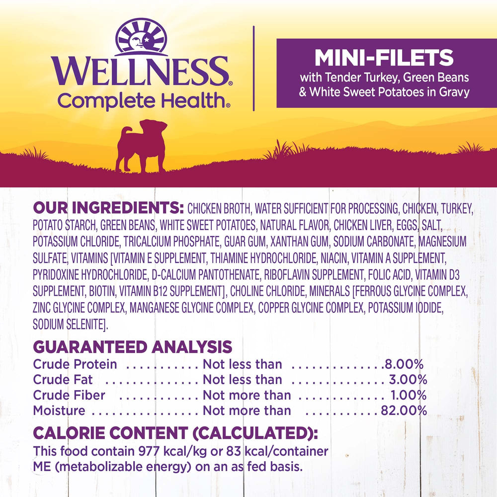 Wellness Petite Entrées porciones de tres onzas para servir con precisión.