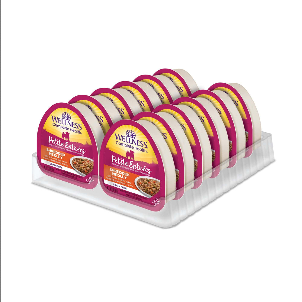 Wellness Petite Entrées trozos de pollo tierno para una comida atractiva.