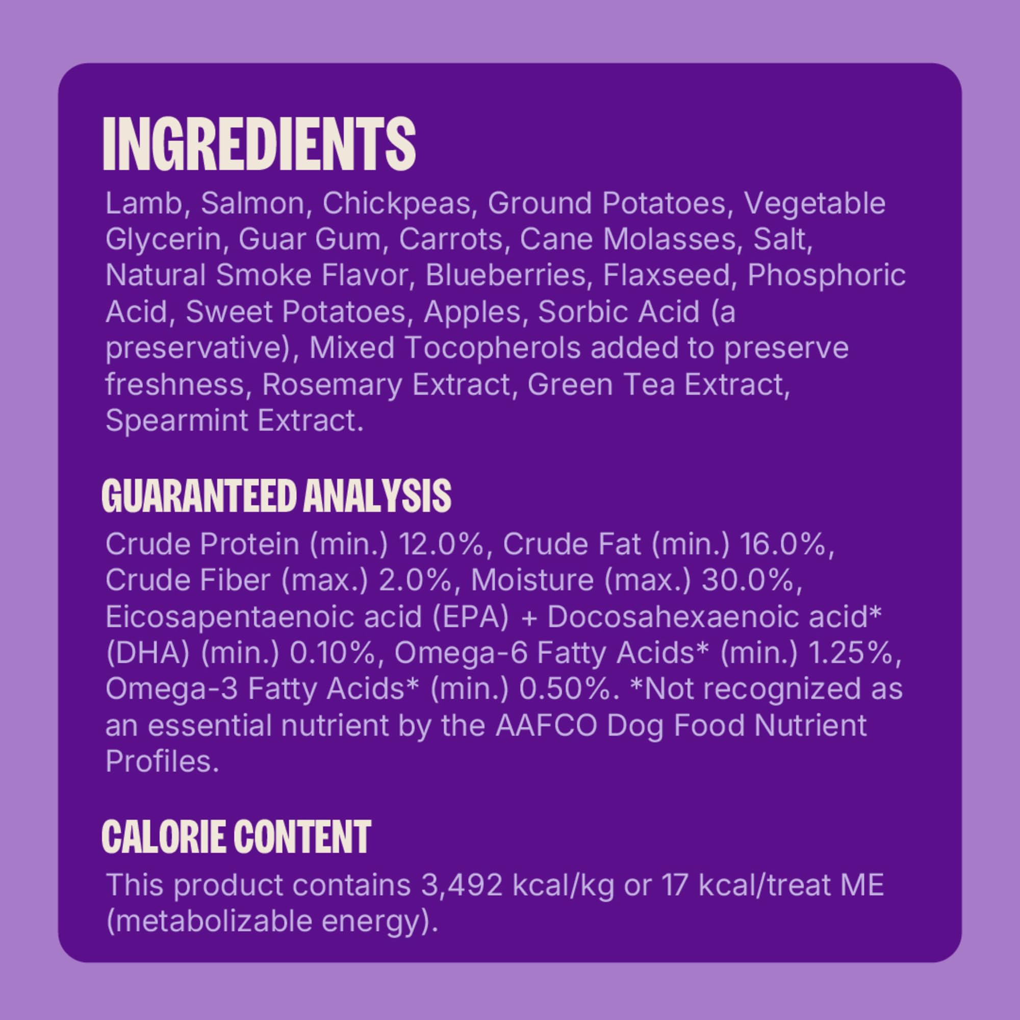 Wellness Puppy Treats, trozo suave adecuado para cachorros menores de un año.