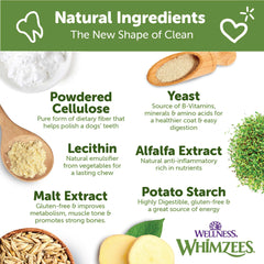 Wellness WHIMZEES masticables dentales diarios para perro grande promueven limpieza dental constante.