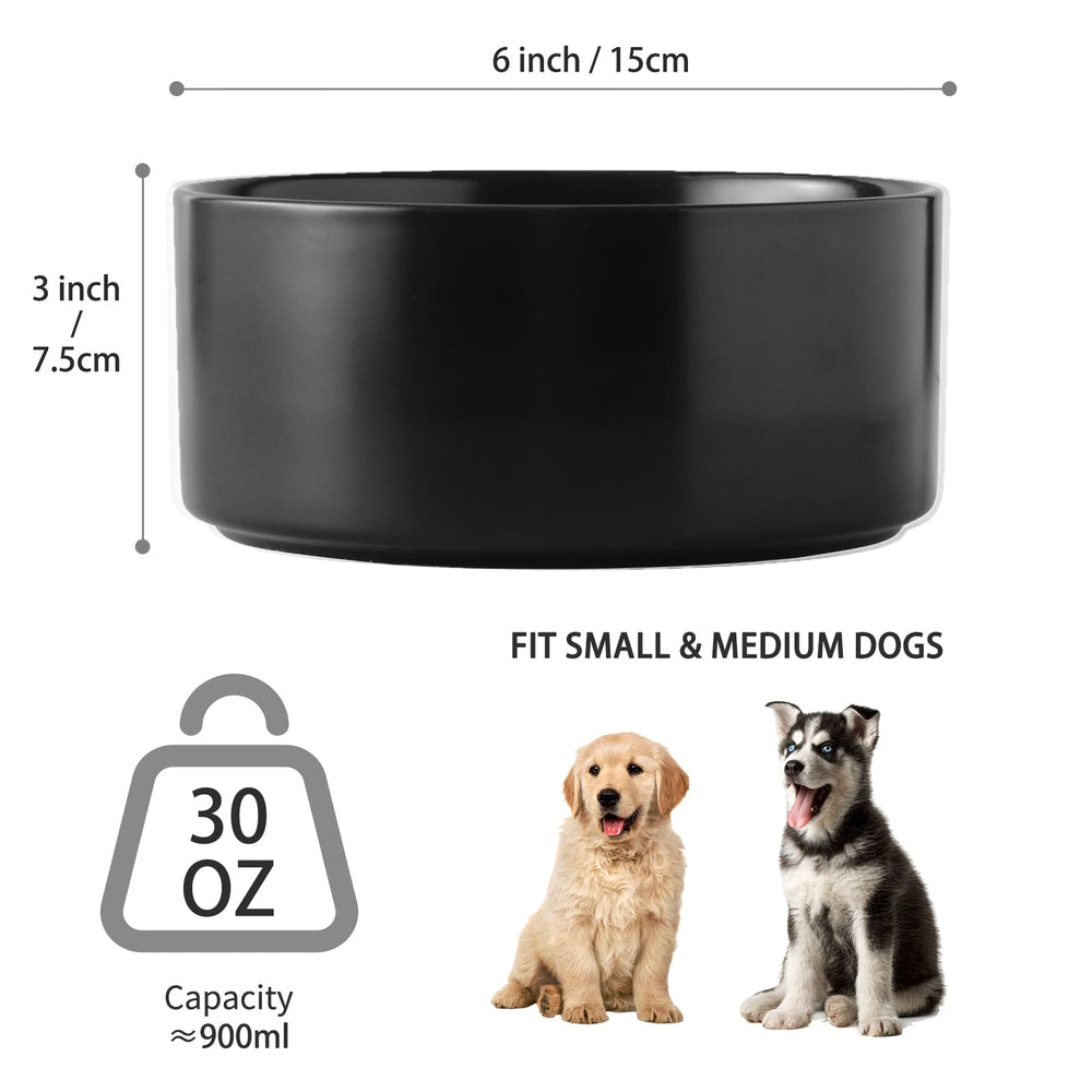 Perfil lateral del cuenco Welloyed de 6 pulgadas para comer cómodo.