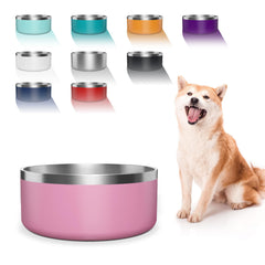 Tazón Wenbokmin para perro en acero inoxidable 304, duradero y fácil de limpiar.