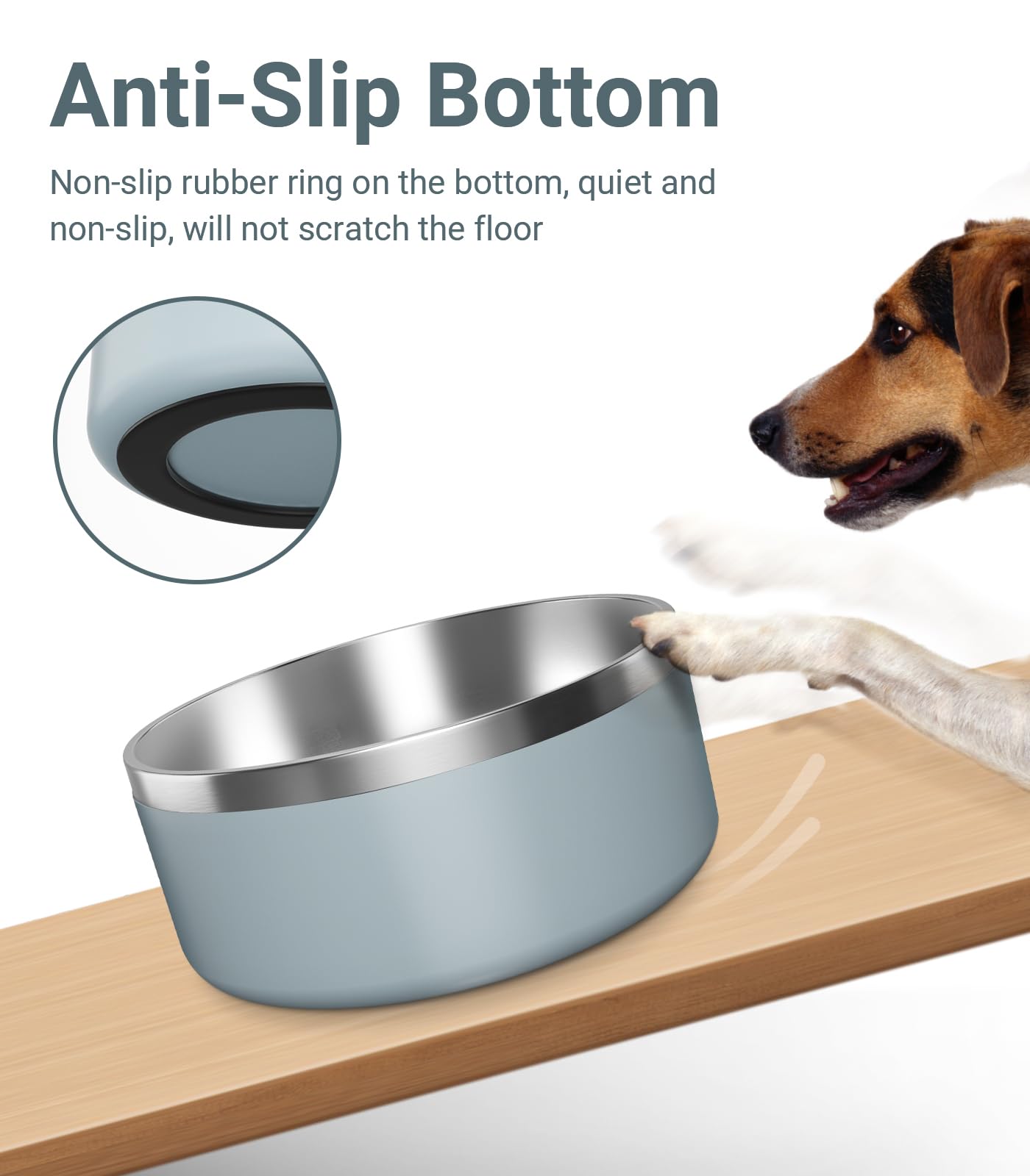 WENBOKMIN tazón perro color gris claro para hogar moderno